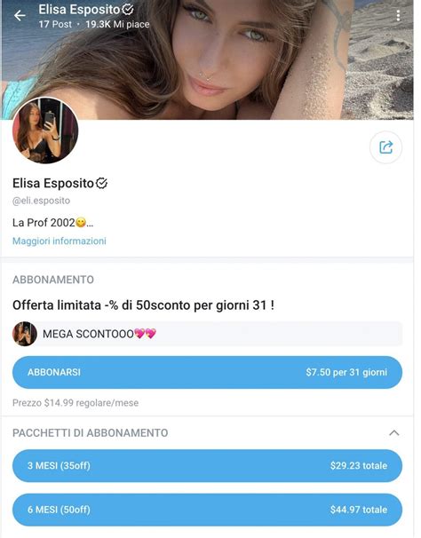 elisa esposito foto only fans